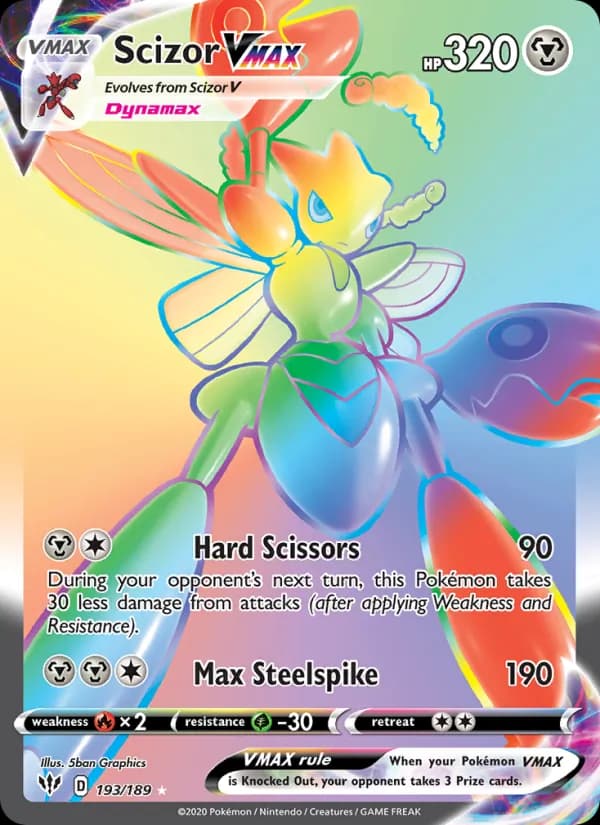 Scizor VMAX 193/189, Darkness Ablaze