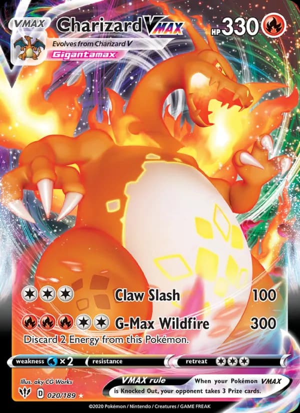 Charizard VMAX 20/189, Darkness Ablaze