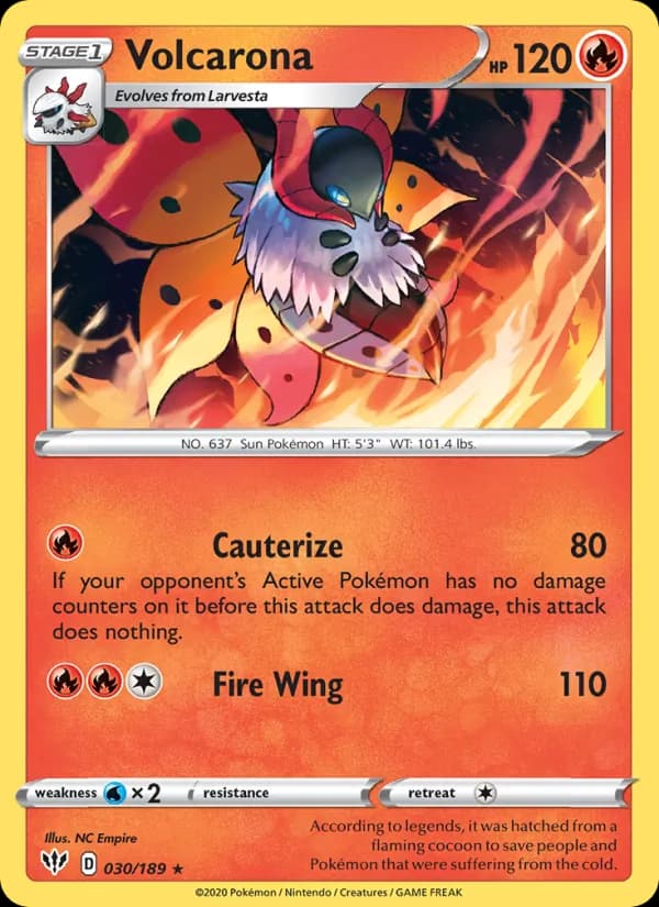 Volcarona 30/189, Darkness Ablaze
