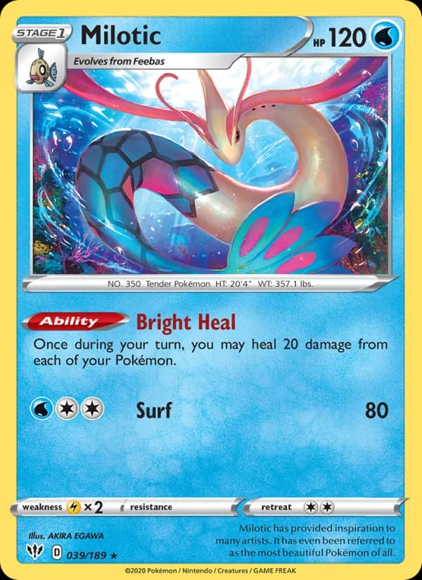 Milotic 39/189, Darkness Ablaze