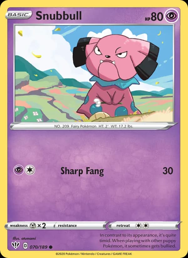 Snubbull 70/189, Darkness Ablaze