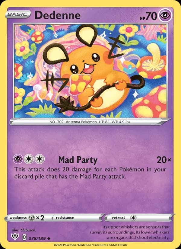 Dedenne 78/189, Darkness Ablaze