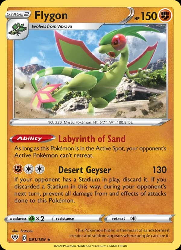 Flygon 91/189, Darkness Ablaze