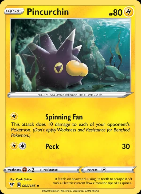 Pincurchin 62/185, Vivid Voltage