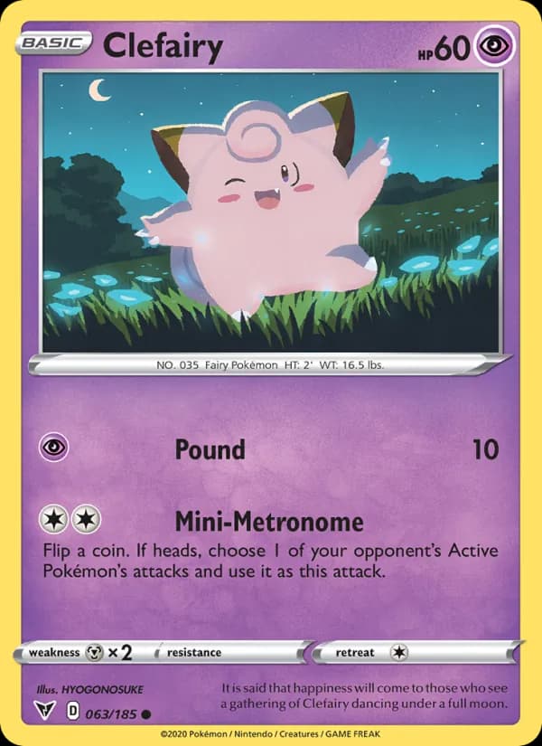Clefairy 63/185, Vivid Voltage