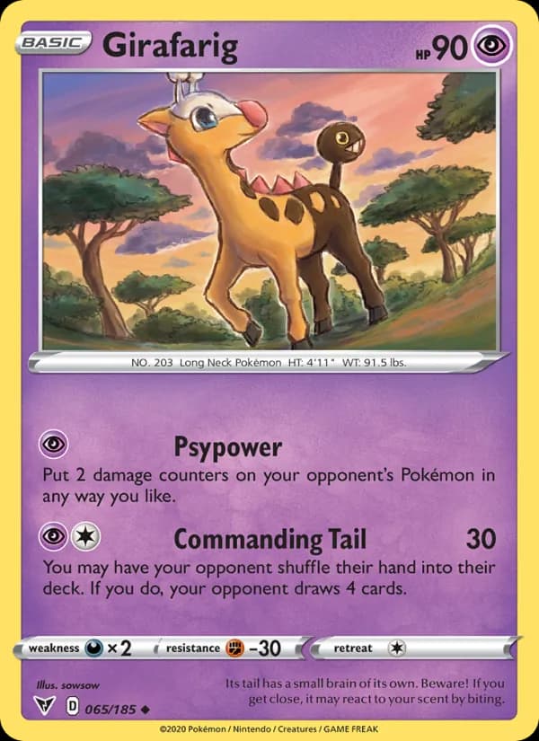 Girafarig 65/185, Vivid Voltage