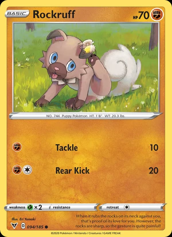 Rockruff 94/185, Vivid Voltage