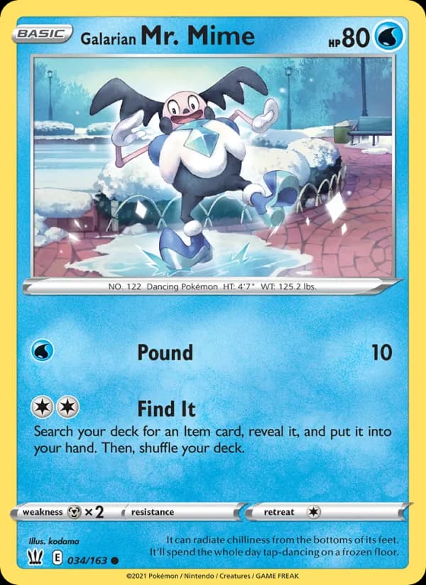 Galarian Mr. Mime 34/163, Battle Styles