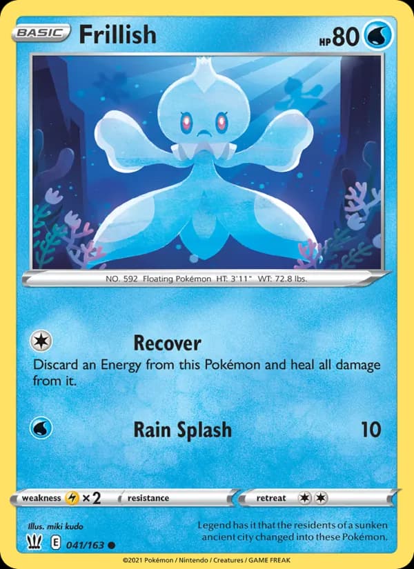 Frillish 41/163, Battle Styles