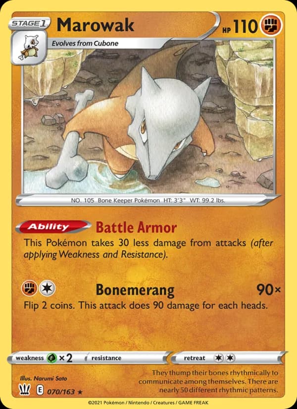 Marowak 70/163, Battle Styles