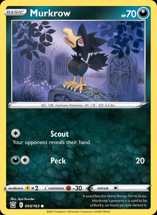 Murkrow 93/163, Battle Styles
