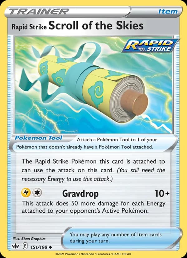 Rapid Strike Scroll of the Skies 151/198, Chilling Reign