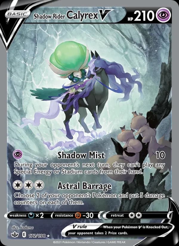 Shadow Rider Calyrex V 172/198, Chilling Reign