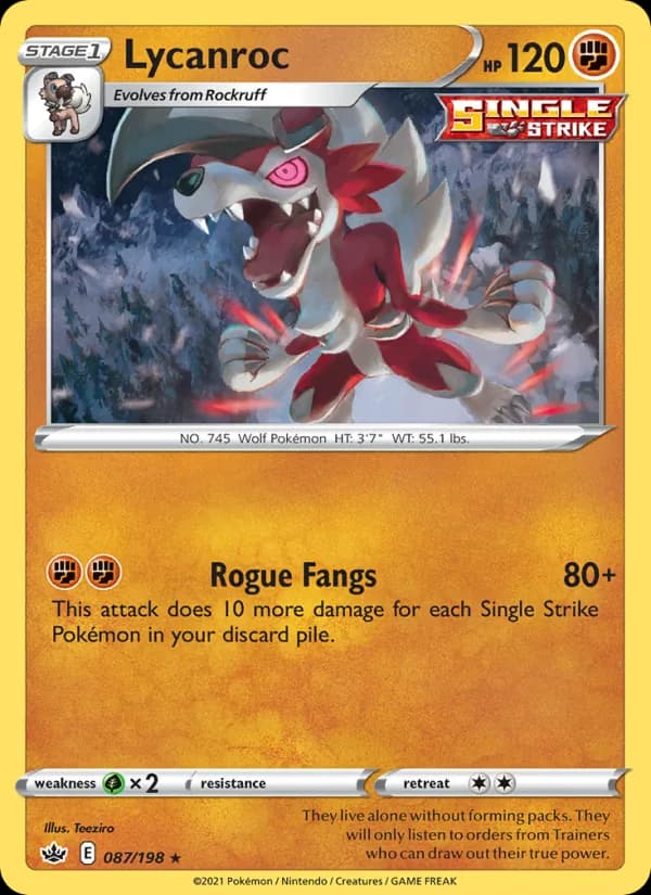 Lycanroc 87/198, Chilling Reign