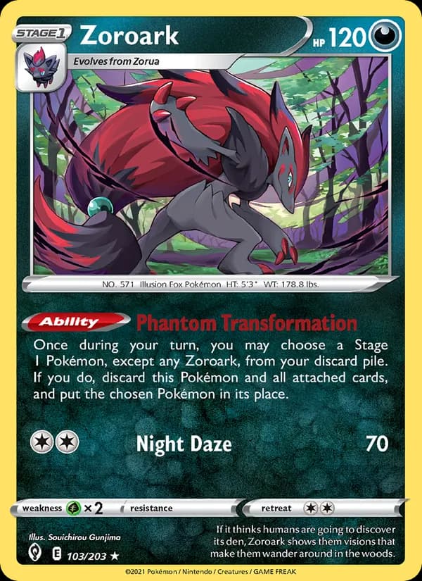 Zoroark 103/203, Evolving Skies