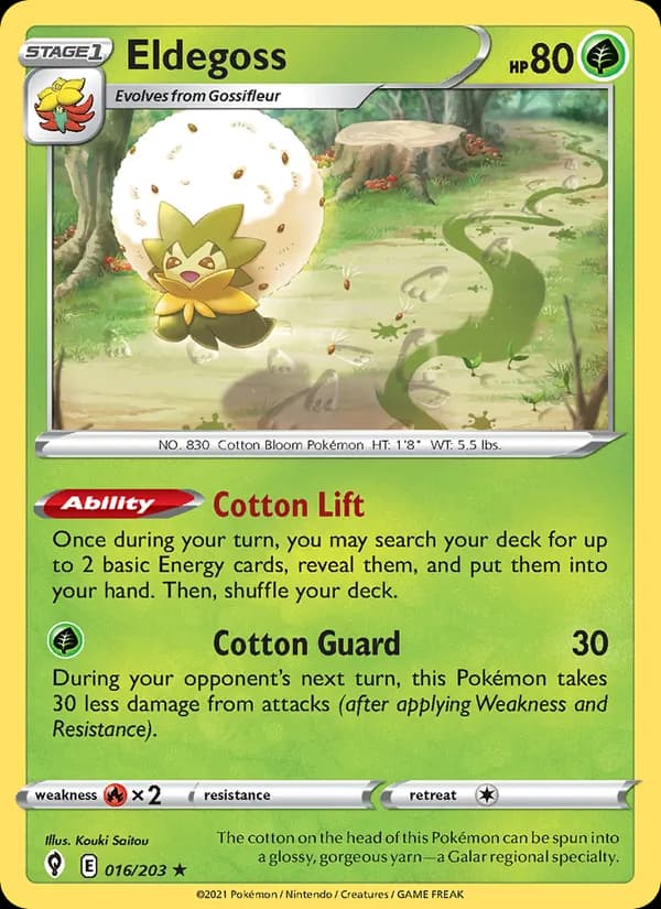 Eldegoss 16/203, Evolving Skies