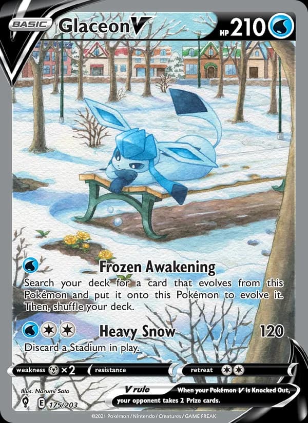 Glaceon V 175/203, Evolving Skies