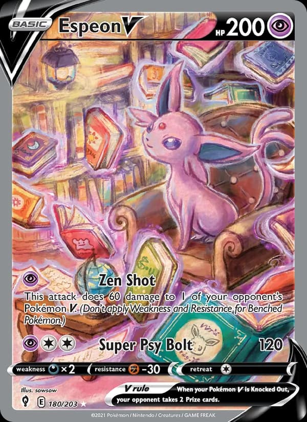 Espeon V 180/203, Evolving Skies