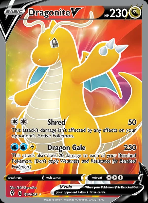 Dragonite V 191/203, Evolving Skies