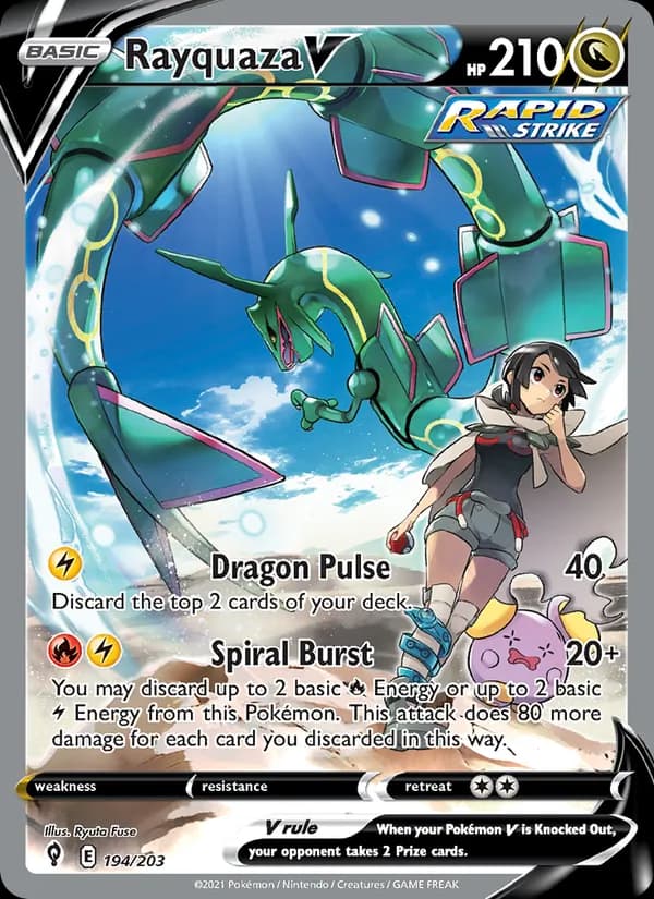 Rayquaza V 194/203, Evolving Skies