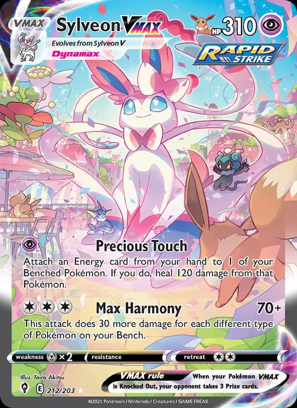 Sylveon VMAX 212/203, Evolving Skies