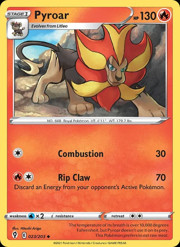 Pyroar 23/203, Evolving Skies