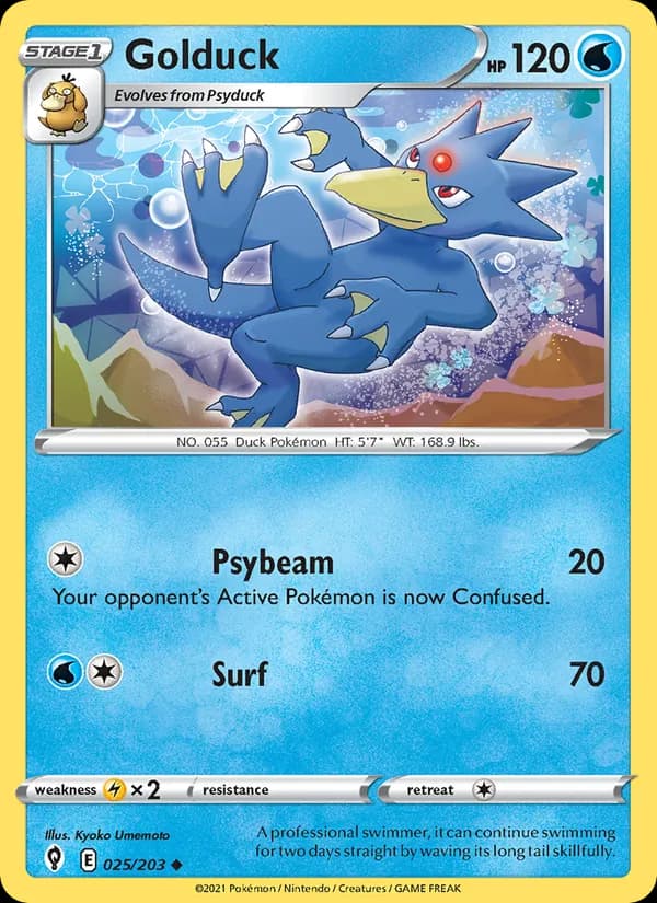 Golduck 25/203, Evolving Skies