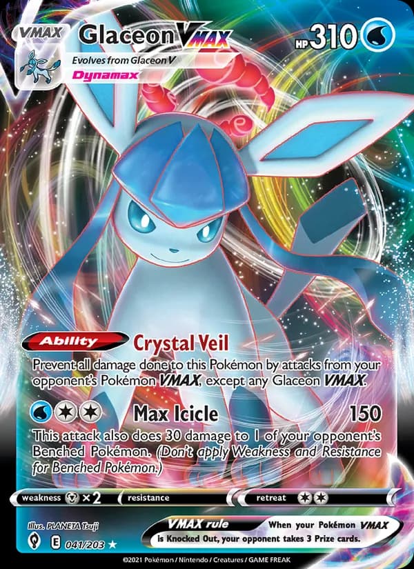 Glaceon VMAX 41/203, Evolving Skies