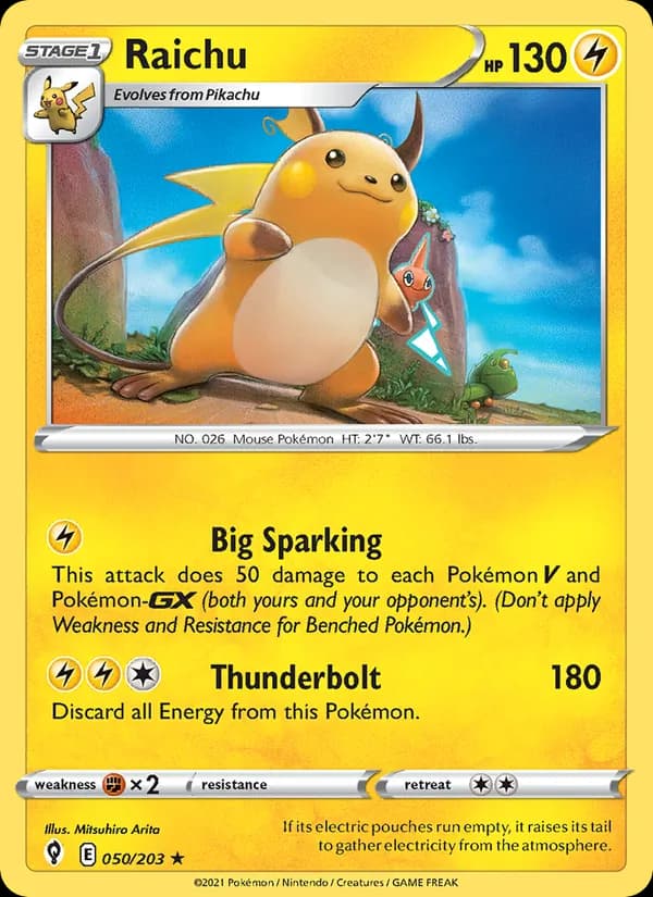 Raichu 50/203, Evolving Skies