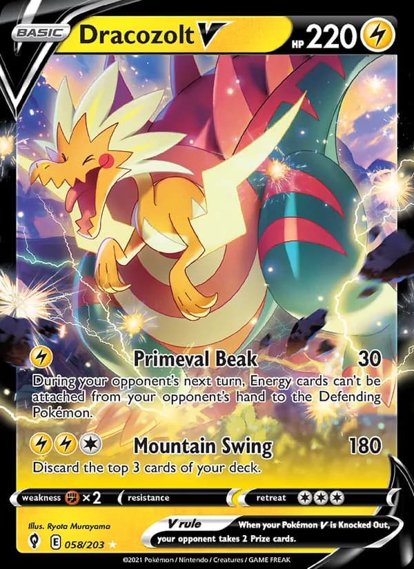 Dracozolt V 58/203, Evolving Skies