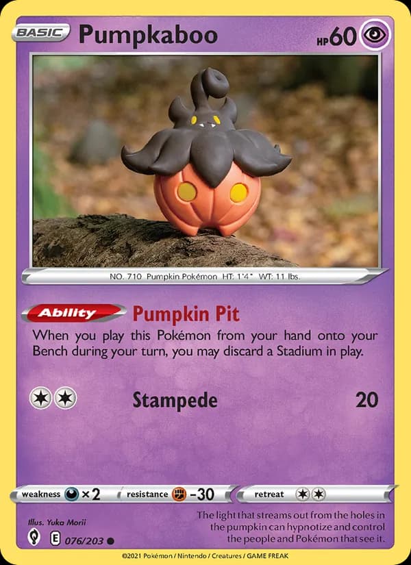 Pumpkaboo 76/203, Evolving Skies