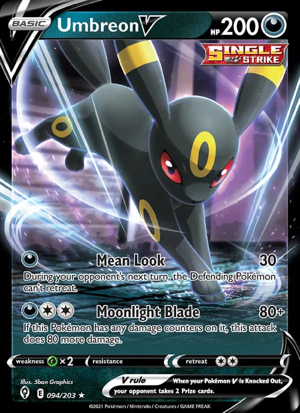 Umbreon V 94/203, Evolving Skies
