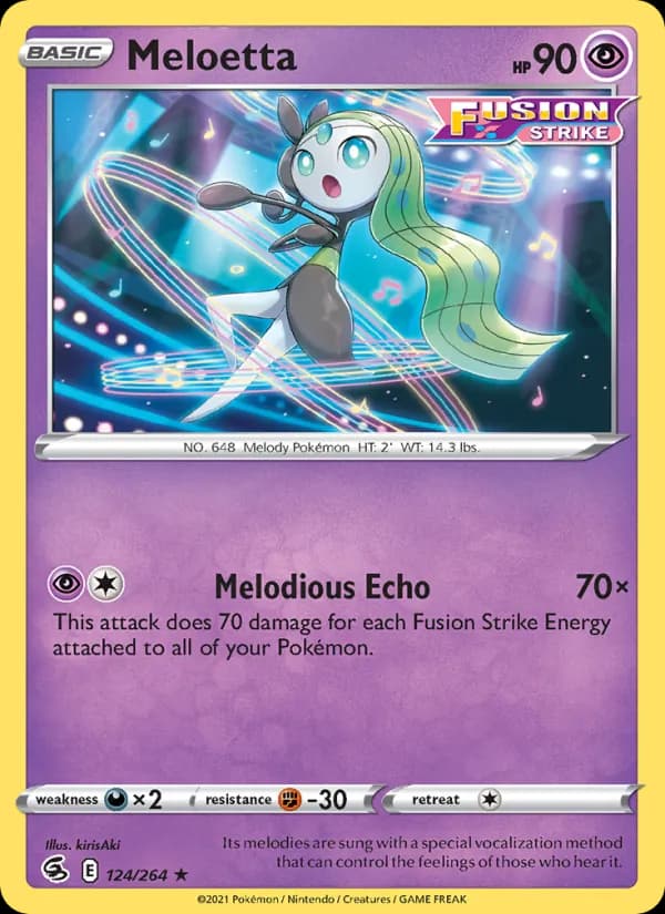 Meloetta 124/264, Fusion Strike