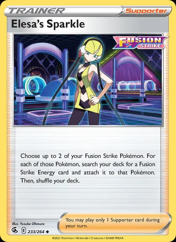 Elesa's Sparkle 233/264, Fusion Strike