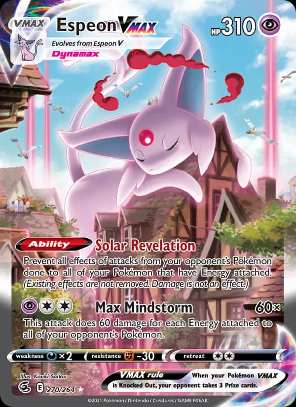 Espeon VMAX 270/264, Fusion Strike