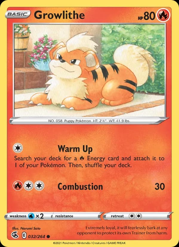 Growlithe 32/264, Fusion Strike