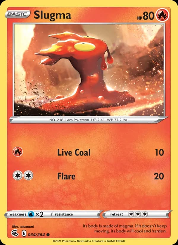 Slugma 34/264, Fusion Strike
