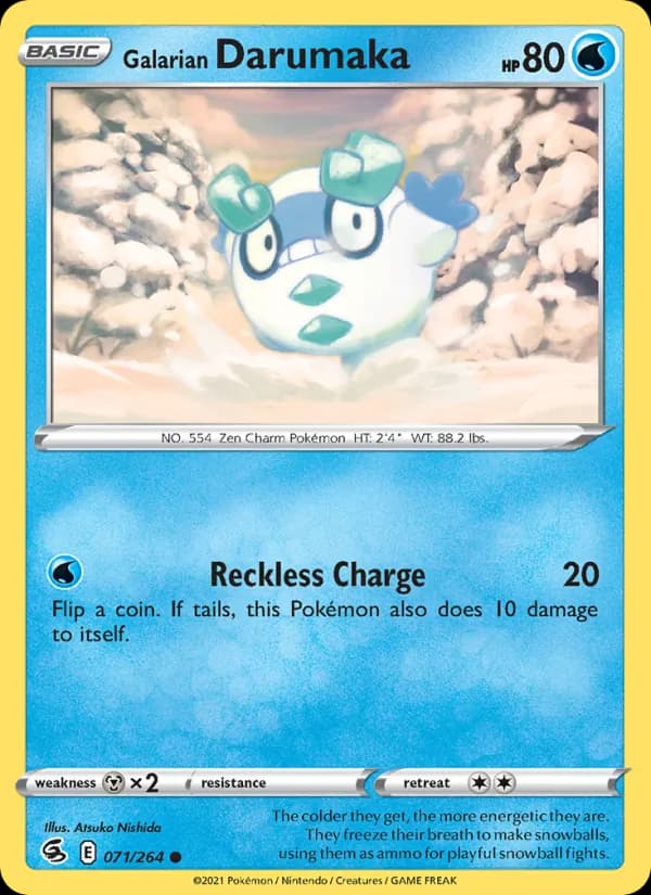 Galarian Darumaka 71/264, Fusion Strike
