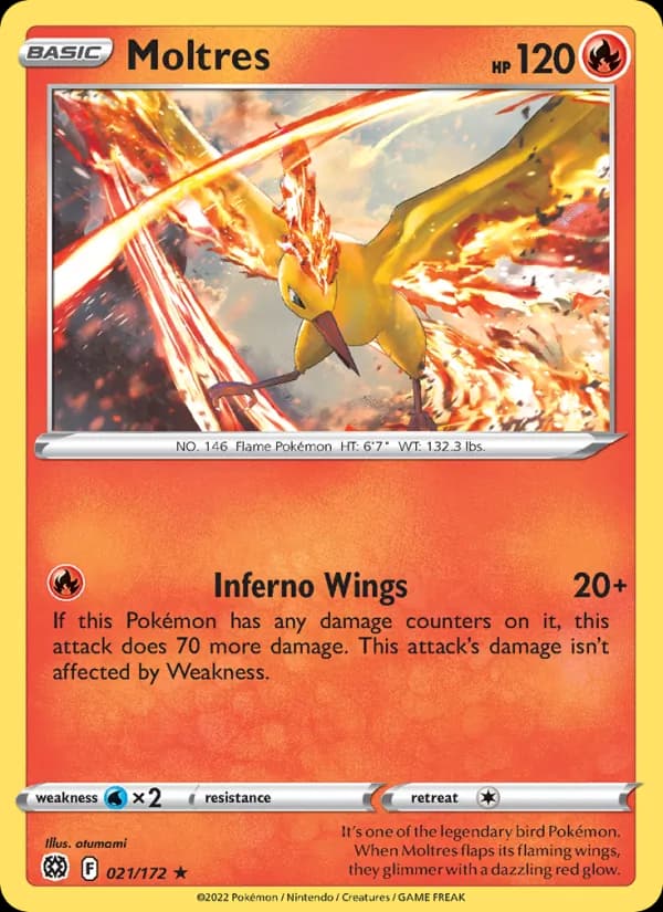 Moltres 021/172, Brilliant Stars