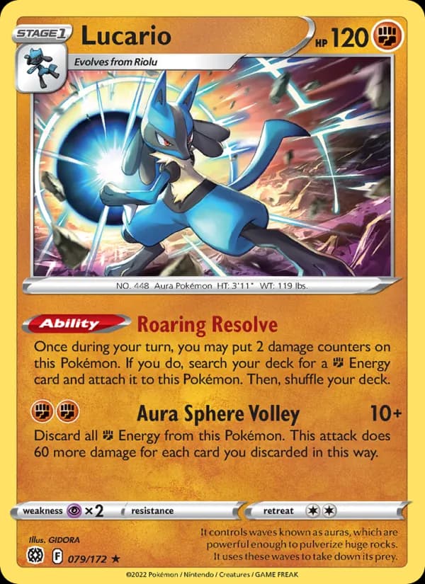 Lucario 079/172, Brilliant Stars