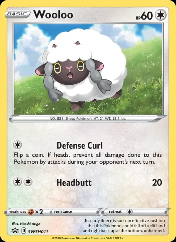 Wooloo SWSH011/307, SWSH Black Star Promos