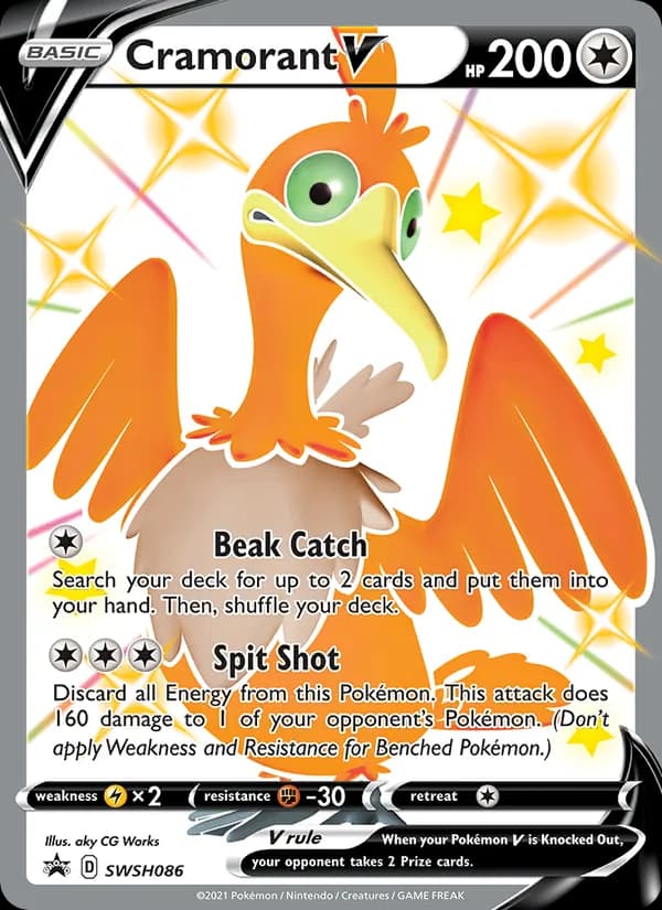 Cramorant V SWSH086/307, SWSH Black Star Promos