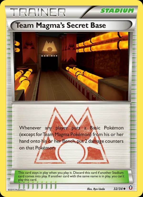 Team Magma's Secret Base 32/34, Double Crisis