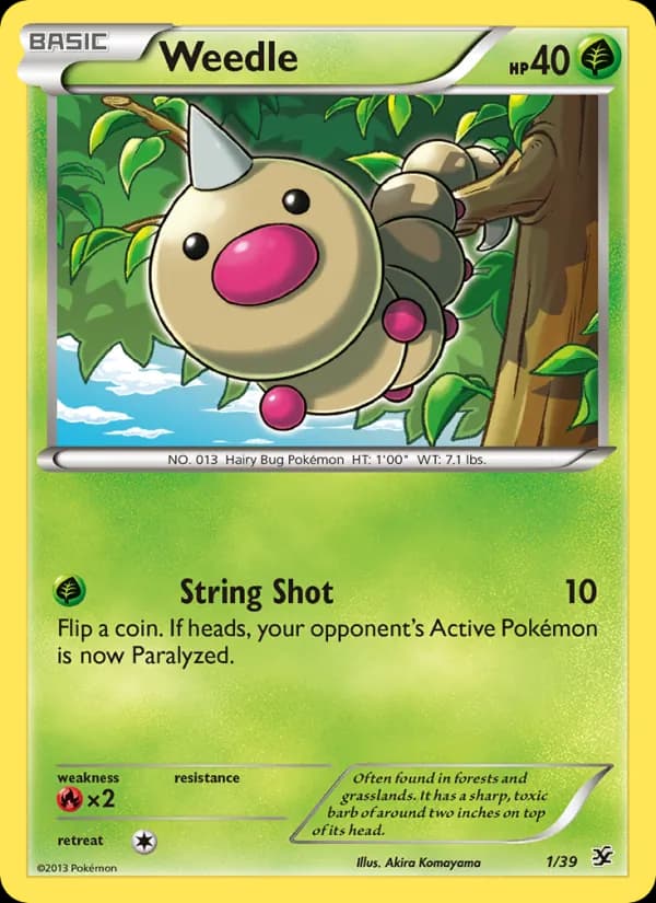 Weedle 1/39, Kalos Starter Set