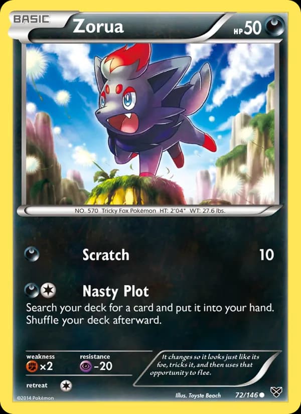 Zorua 72/146, XY