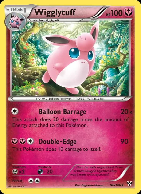 Wigglytuff 90/146, XY