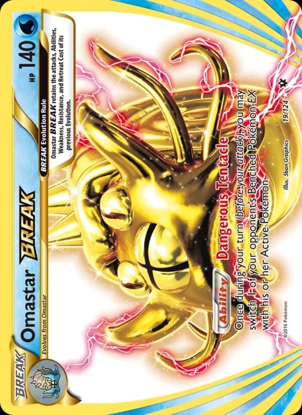 Omastar BREAK 19/124, Fates Collide