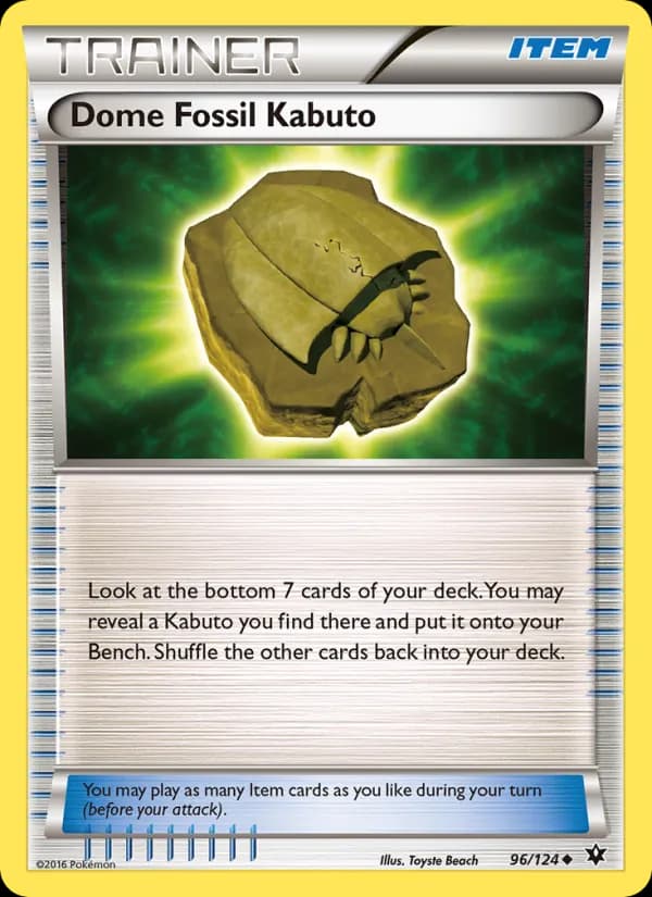 Dome Fossil Kabuto 96/124, Fates Collide