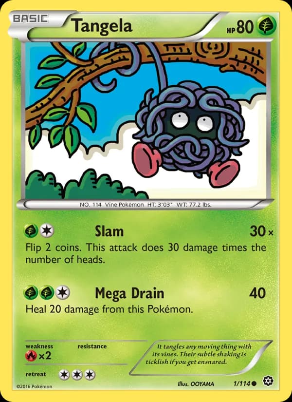 Tangela 1/114, Steam Siege