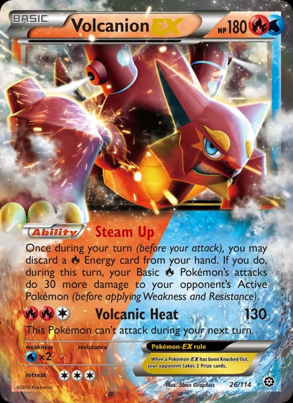 Volcanion EX 26/114, Steam Siege